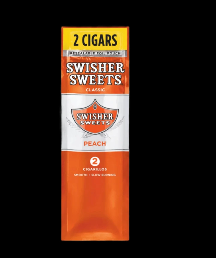Swisher Sweets Peach Cigarillos - Reseable Pouch